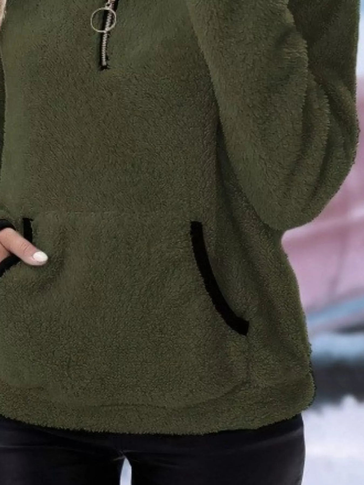 Image of Jolene | Women's Half Zip Fleece Sweater