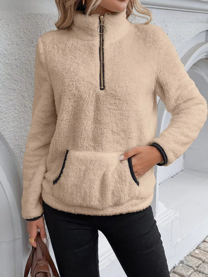Image of Jolene | Women's Half Zip Fleece Sweater