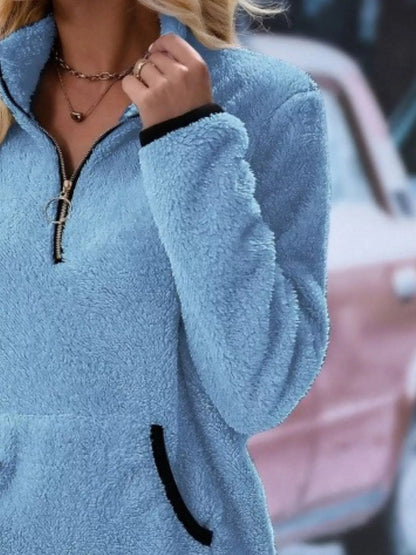 Image of Jolene | Women's Half Zip Fleece Sweater
