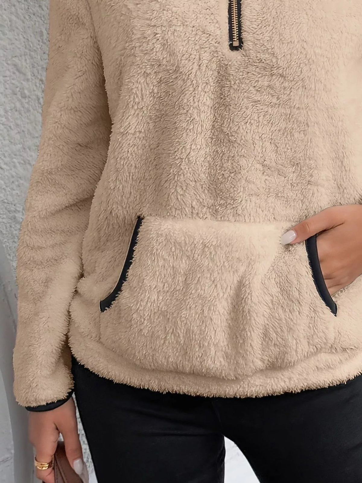 Image of Jolene | Women's Half Zip Fleece Sweater
