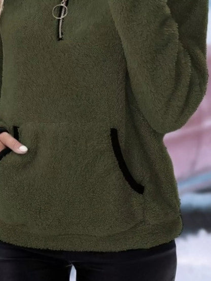 Image of Jolene | Women's Half Zip Fleece Sweater