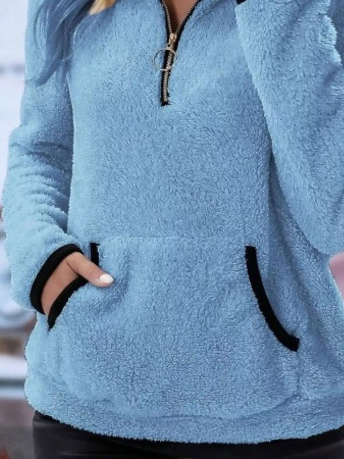 Image of Jolene | Women's Half Zip Fleece Sweater
