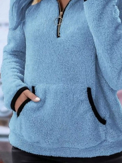 Image of Jolene | Women's Half Zip Fleece Sweater