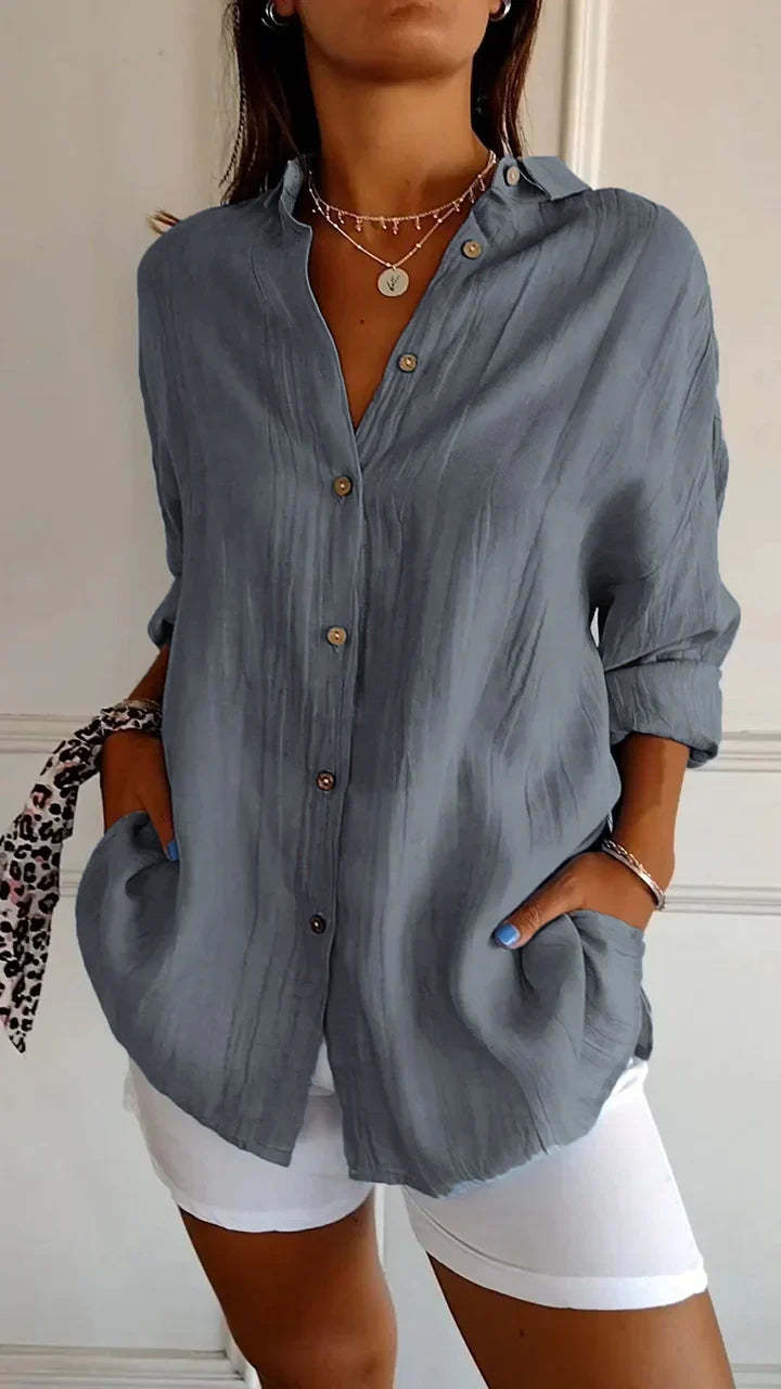 Women's Casual Button Down Shirt - VibreMode