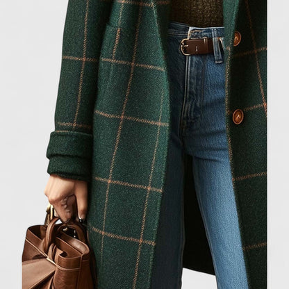 Timeless Plaid Long Winter Coat
