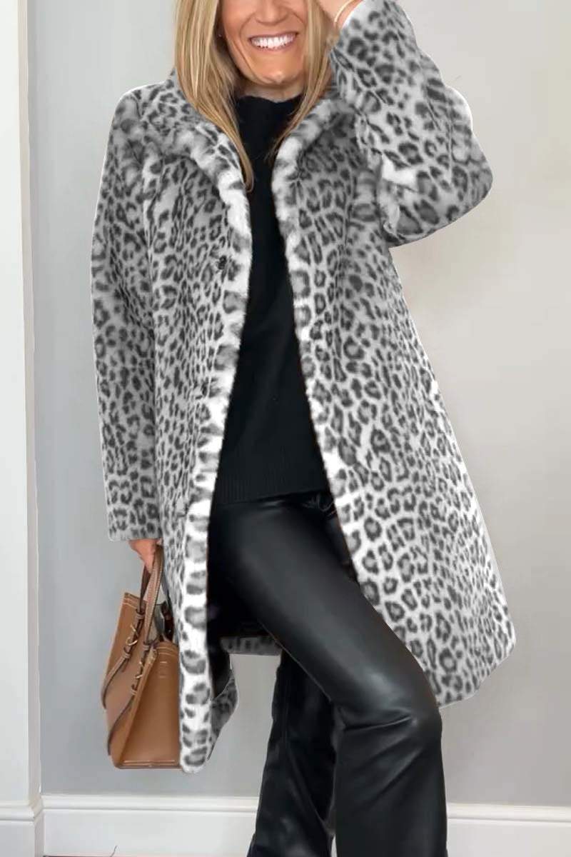 Women's Leopard Fur Coat