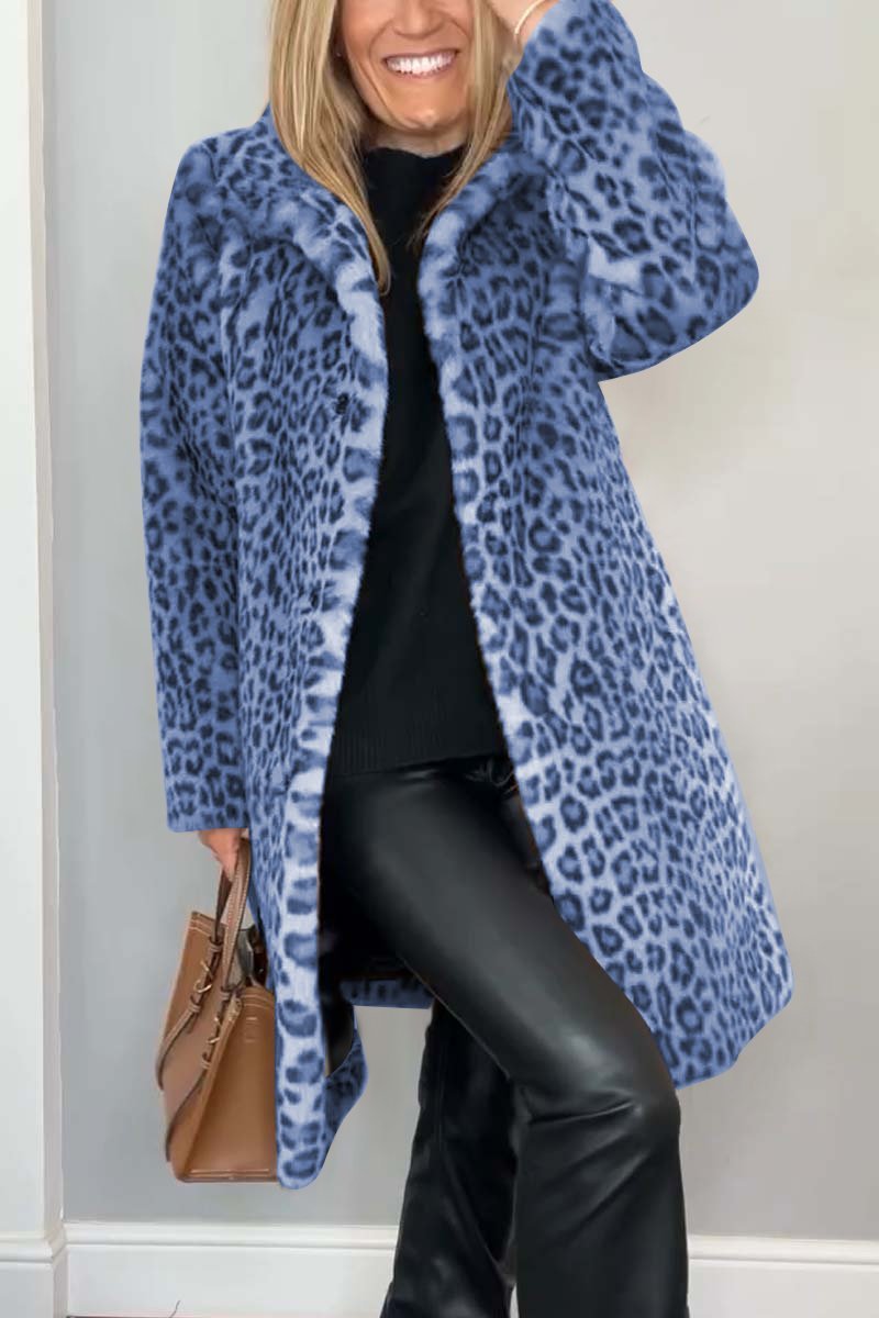 Women's Leopard Fur Coat