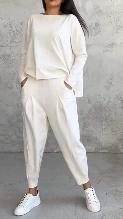 Comfy Women's 2 Piece Long Sleeve Loungewear Set - VibreMode