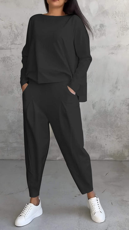 Comfy Women's 2 Piece Long Sleeve Loungewear Set