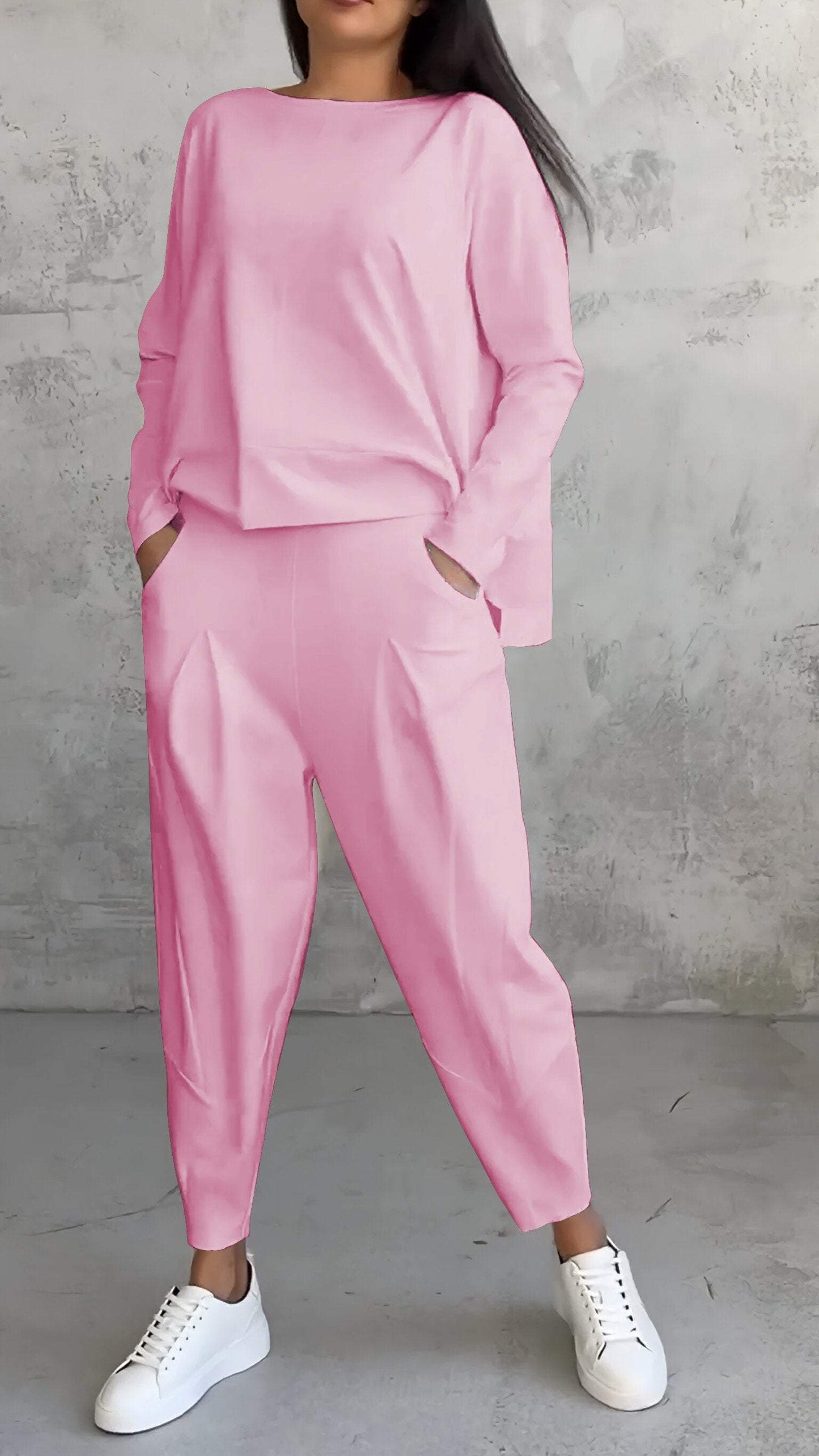 Comfy Women's 2 Piece Long Sleeve Loungewear Set