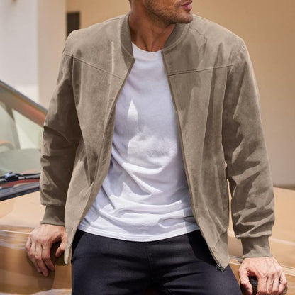 Men's Suede Retro Jacket - VibreMode