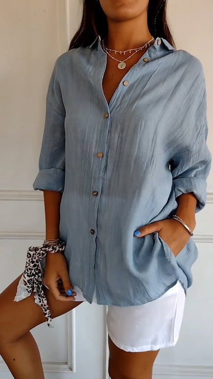 Women's Summer Button Front Shirt
