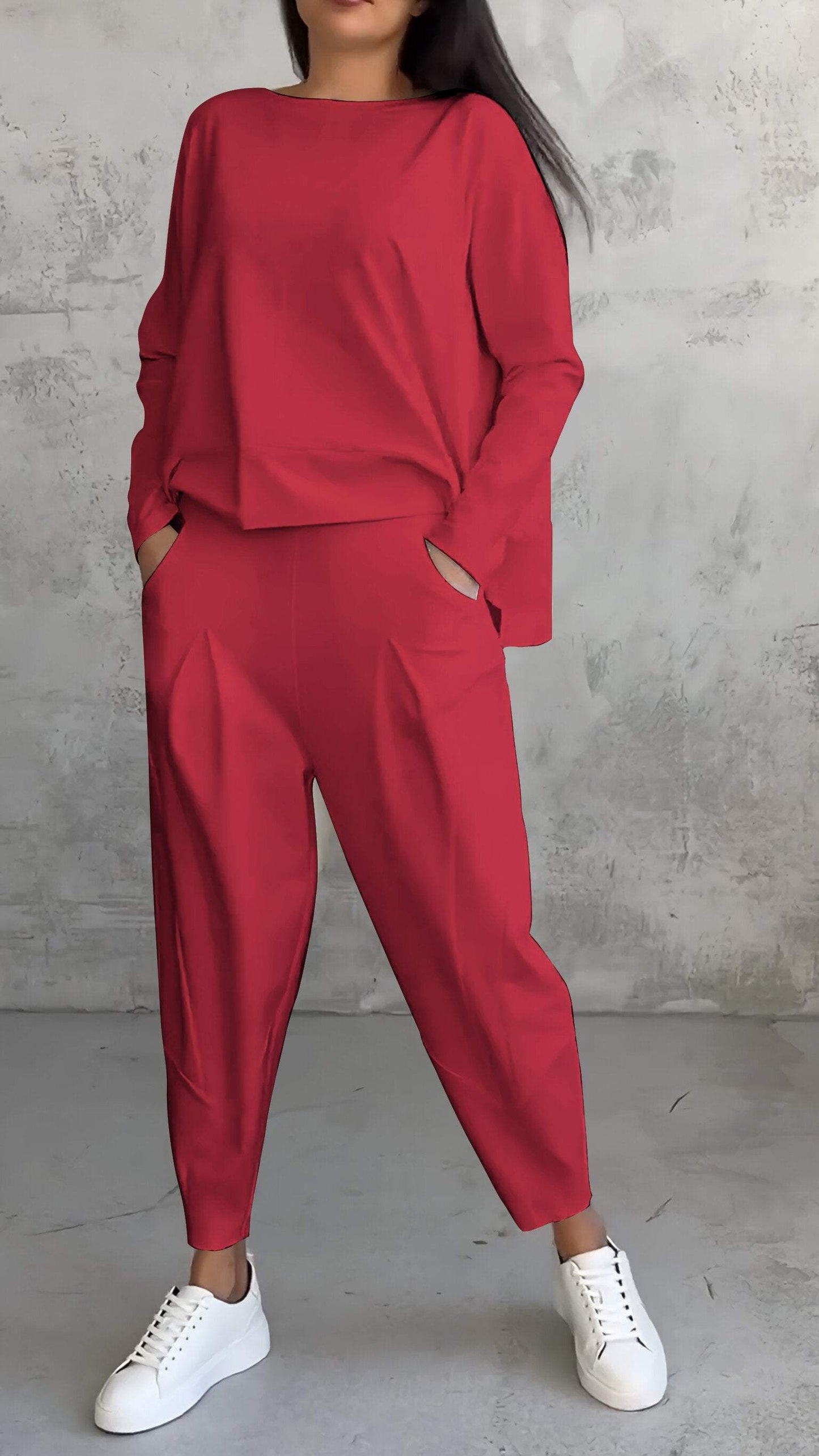 Comfy Women's 2 Piece Long Sleeve Loungewear Set