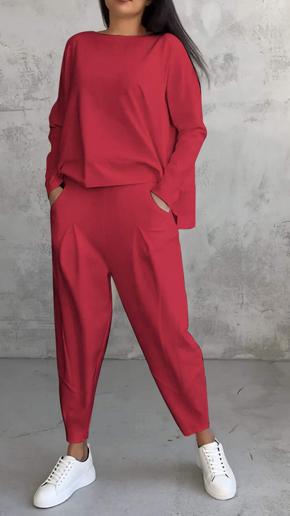 Comfy Women's 2 Piece Long Sleeve Loungewear Set
