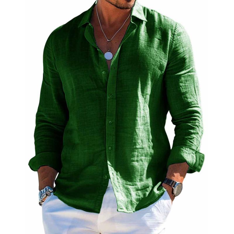 Relaxed Fit Men's Summer Button Down Shirt