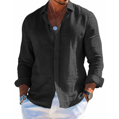 Relaxed Fit Men's Summer Button Down Shirt