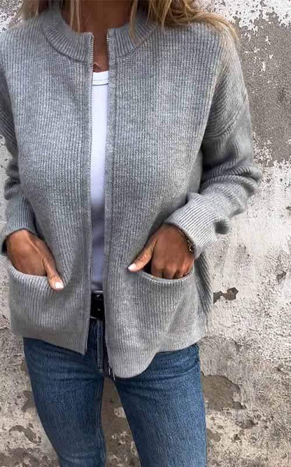 Classic Open-Front Sweater for Women's Daily Wear - VibreMode