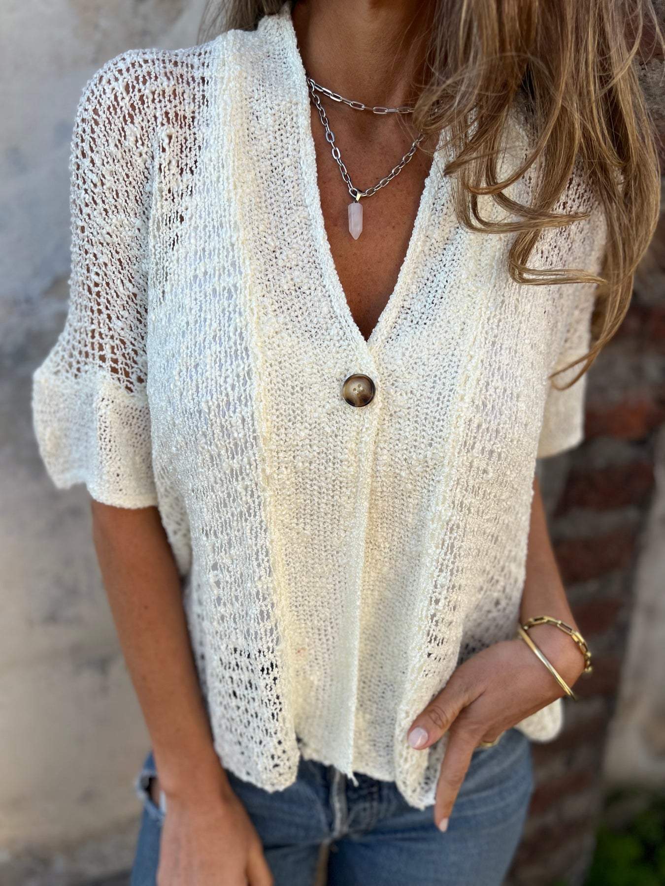 Stylish Patterned Women's Blouse