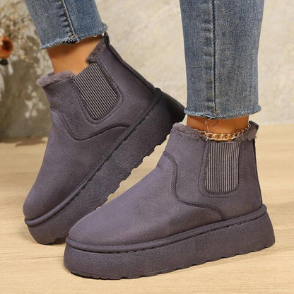 Women's Platform Slip-On Boots