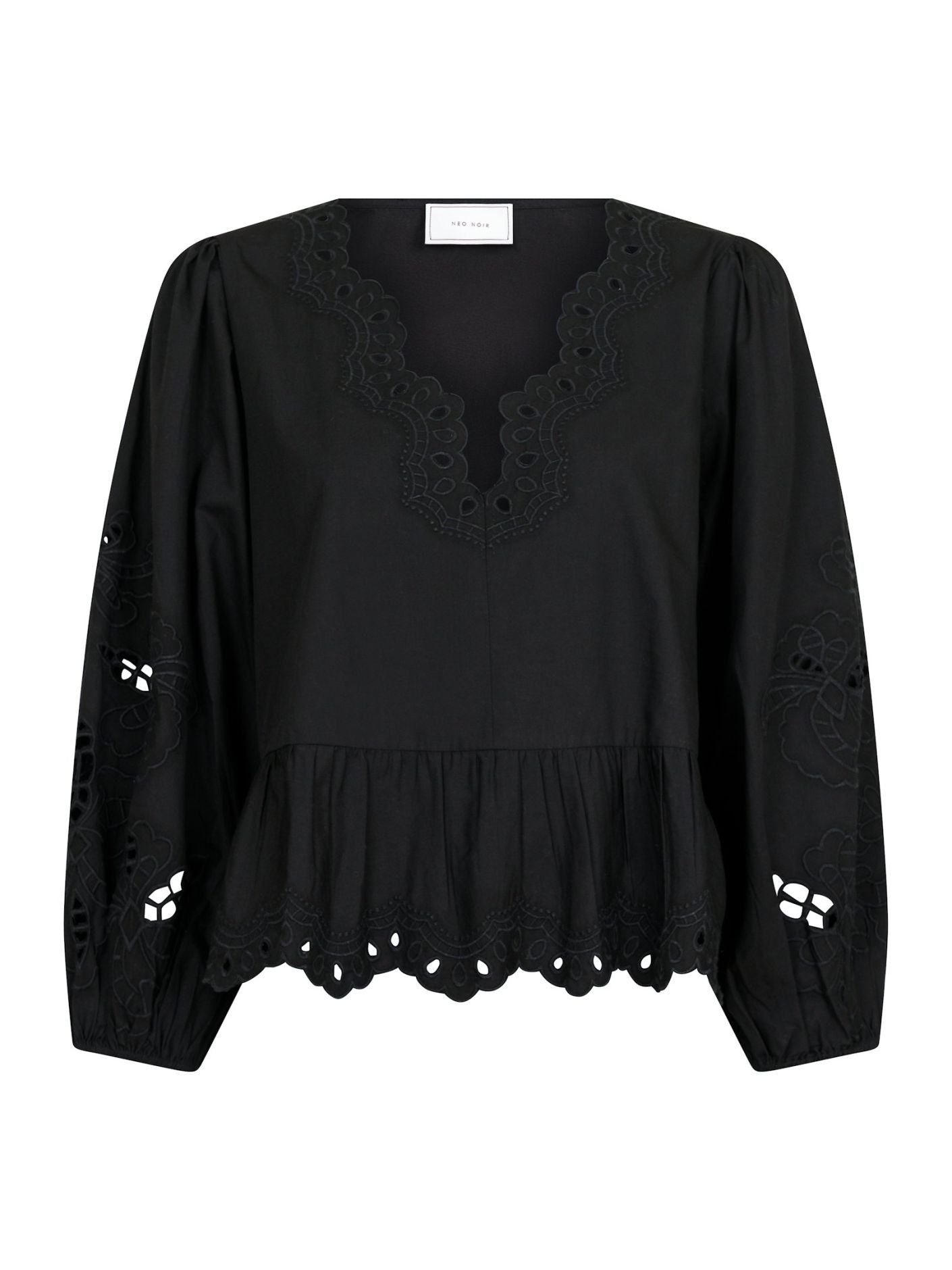 Women's Long Sleeve Peplum Blouse - VibreMode