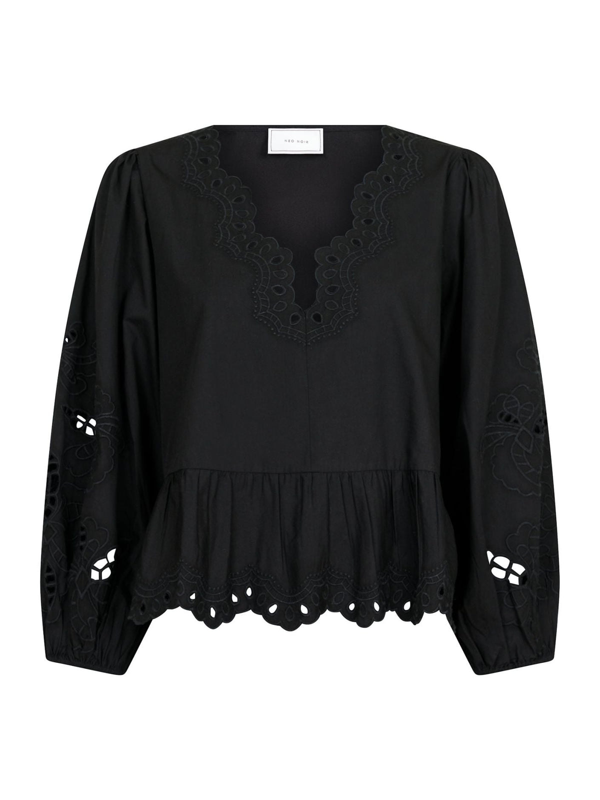 Women's Long Sleeve Peplum Blouse - VibreMode