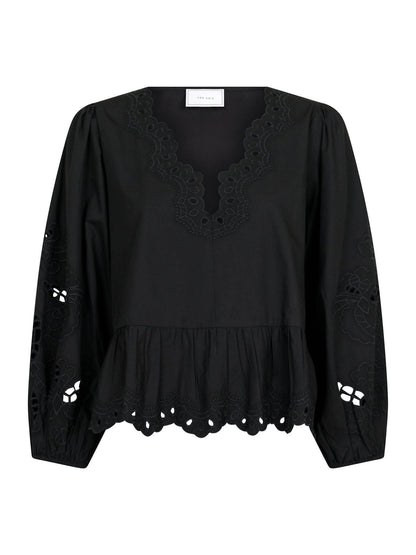 Women's Long Sleeve Peplum Blouse - VibreMode