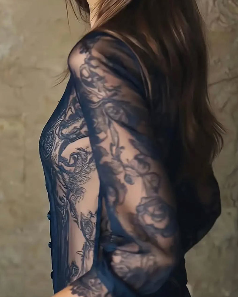 Image of Julie | Women's Sheer Button-Down Blouse