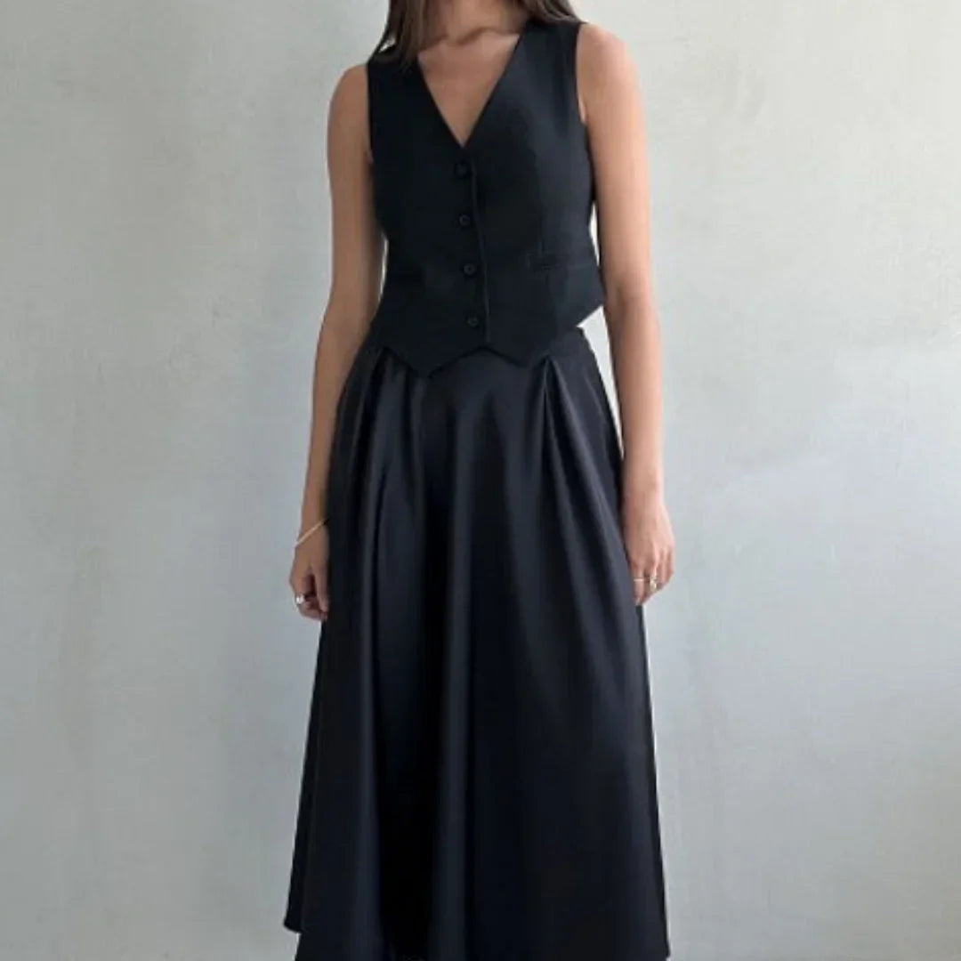 Women's High Waisted Flowy Skirt