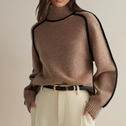 Warm Women's Crew Neck Long Sleeve Winter Sweater