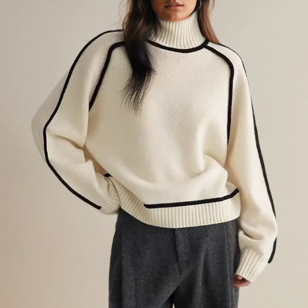 Warm Women's Crew Neck Long Sleeve Winter Sweater