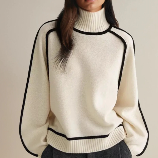 Warm Women's Crew Neck Long Sleeve Winter Sweater