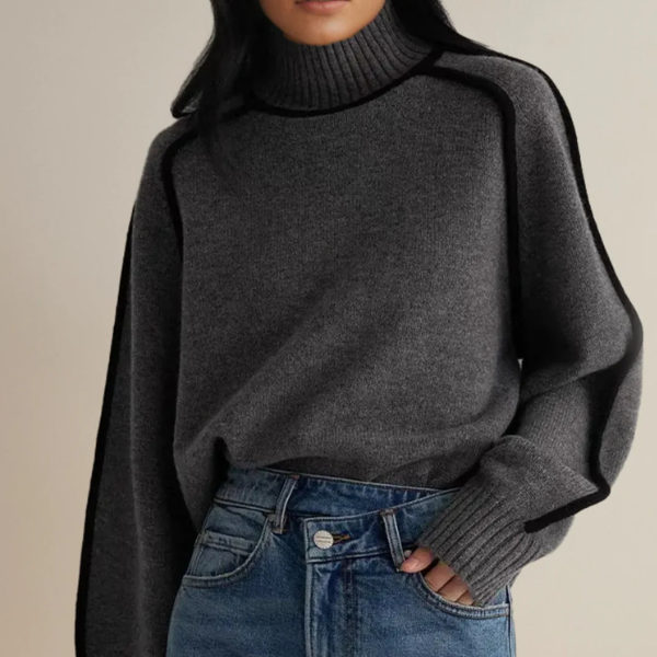 Warm Women's Crew Neck Long Sleeve Winter Sweater