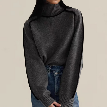 Warm Women's Crew Neck Long Sleeve Winter Sweater