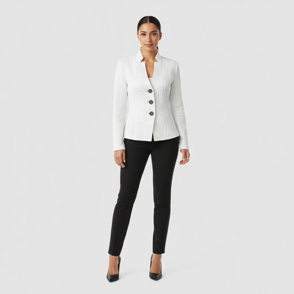 Women's Fitted Blazer Button Front