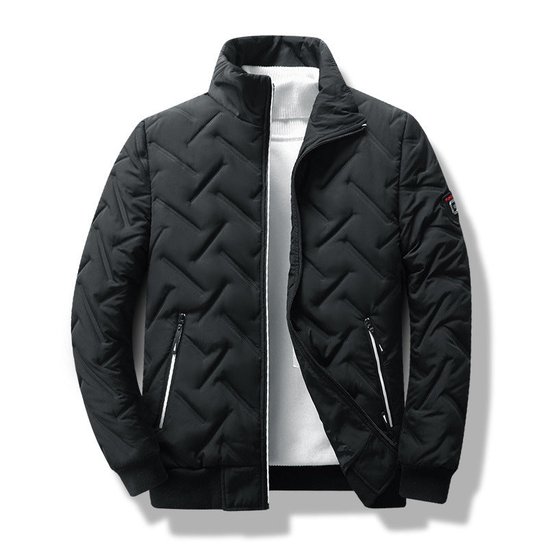 Men's Puffer Jacket DownFilled Black - VibreMode