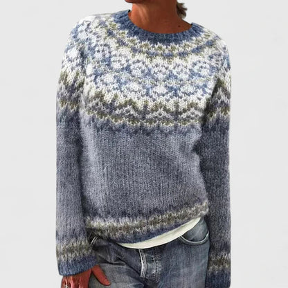 Feminine Fungi Print Crew Neck Sweater
