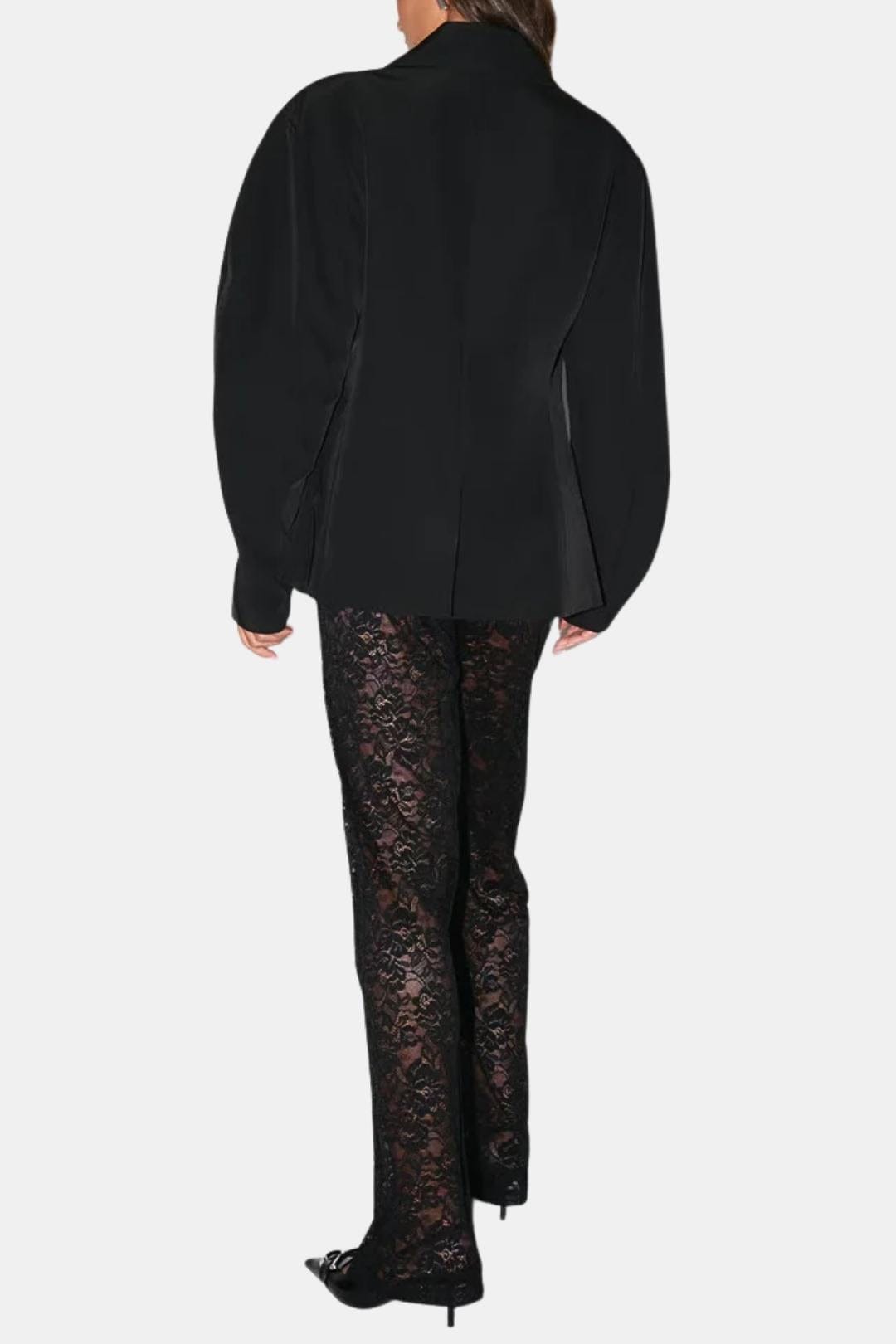 Women's High-Waisted Lace Flare Pants