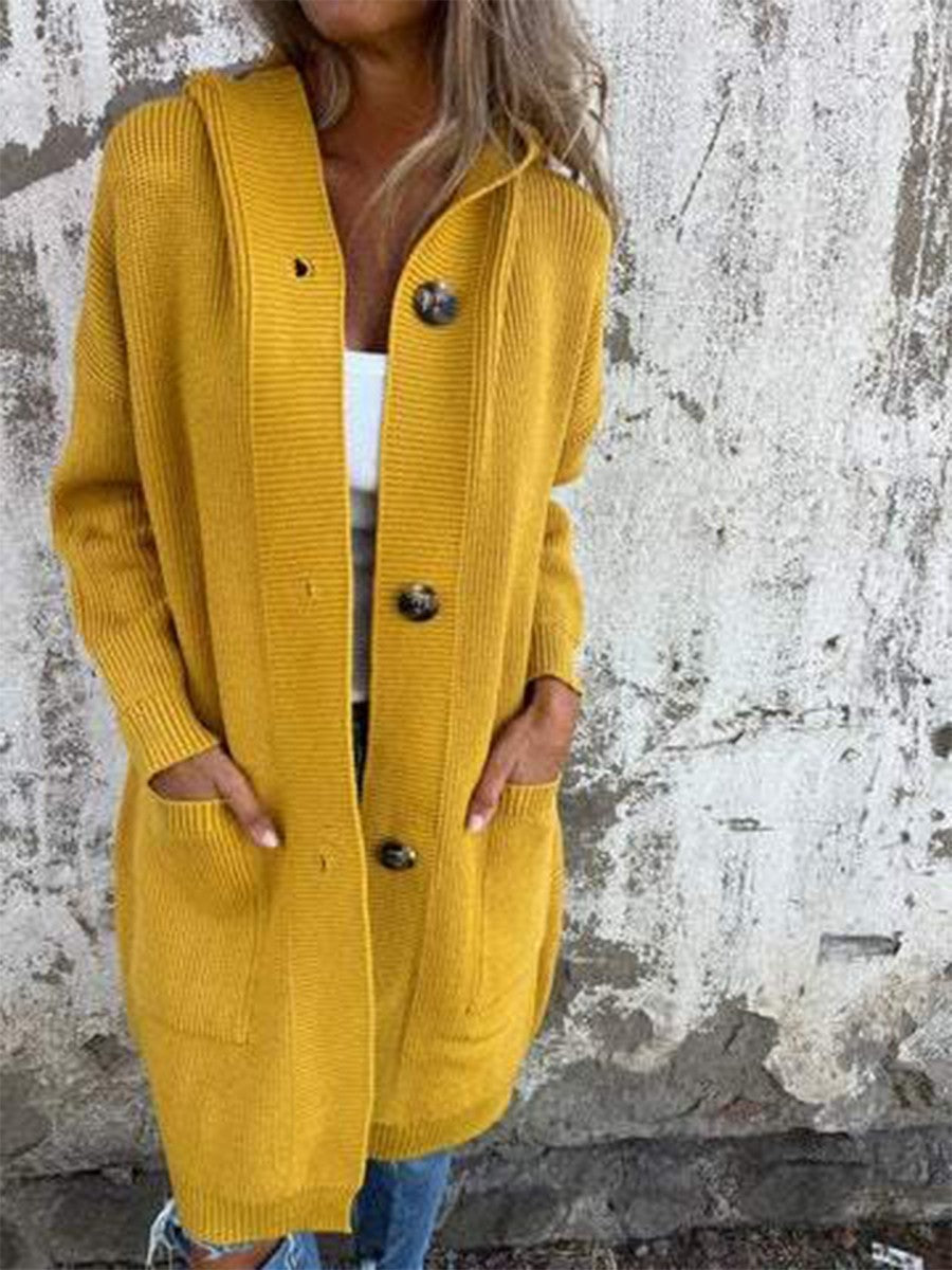 Image of Karina | Women's Long Hooded Cardigan