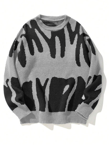 Women's Oversized Crewneck Graphic Sweater - VibreMode