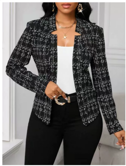 Women's Open Front Blazer Jacket - VibreMode