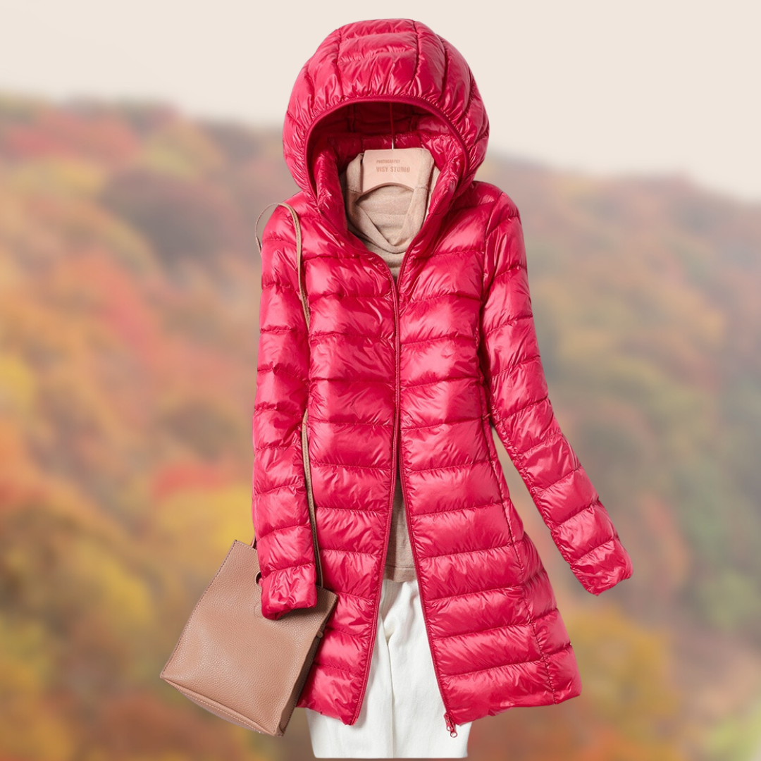 Image of Katherine | Women's Lightweight Hooded Puffer Coat