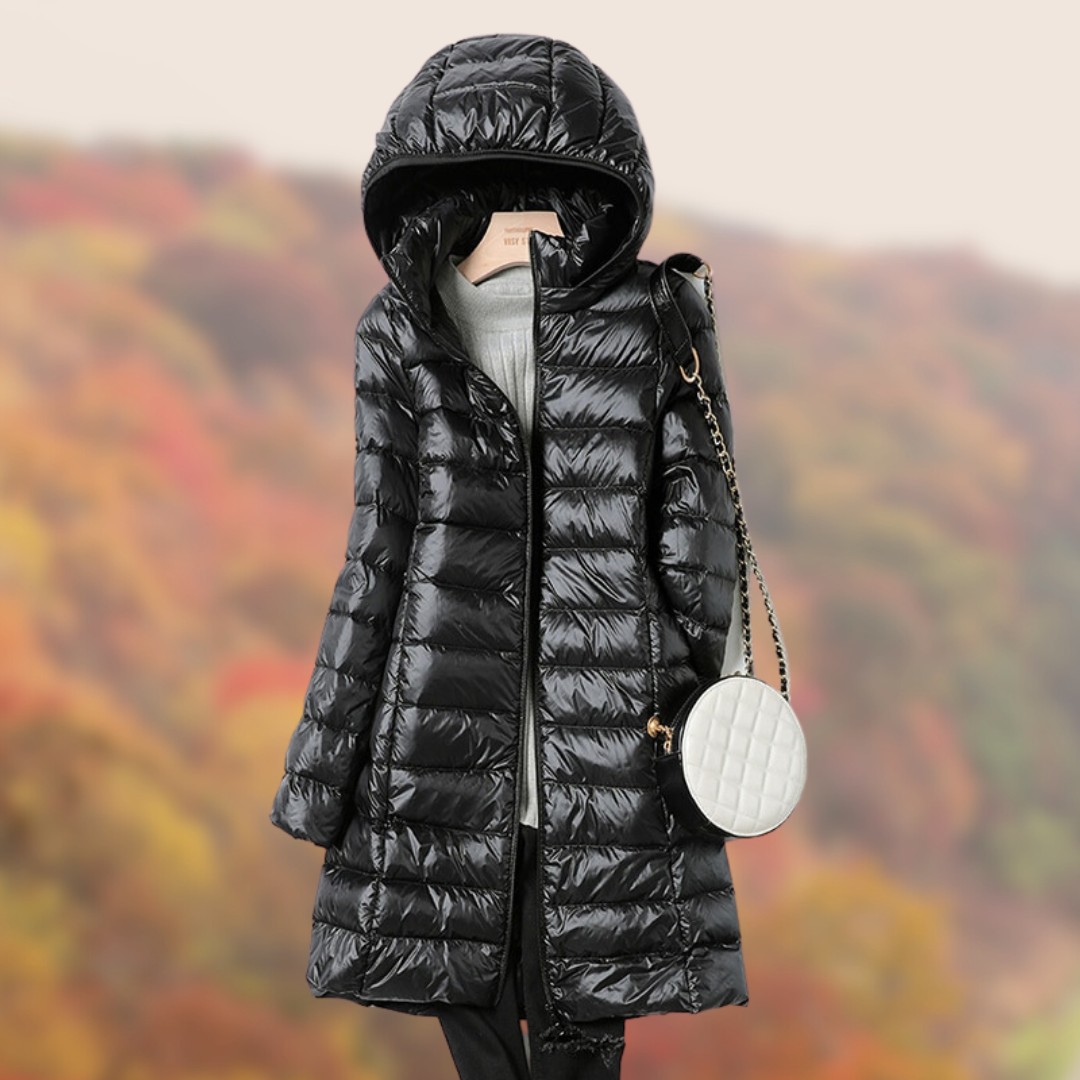 Image of Katherine | Women's Lightweight Hooded Puffer Coat