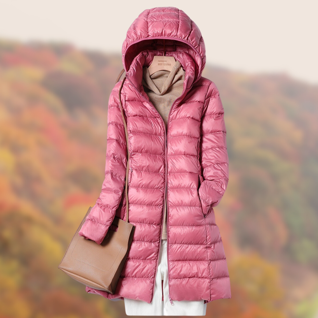 Image of Katherine | Women's Lightweight Hooded Puffer Coat