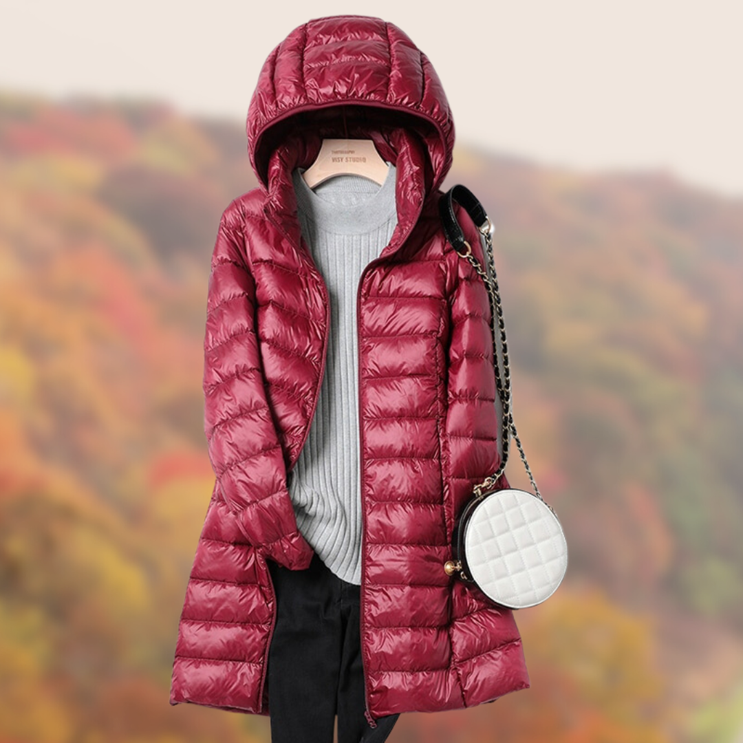 Image of Katherine | Women's Lightweight Hooded Puffer Coat