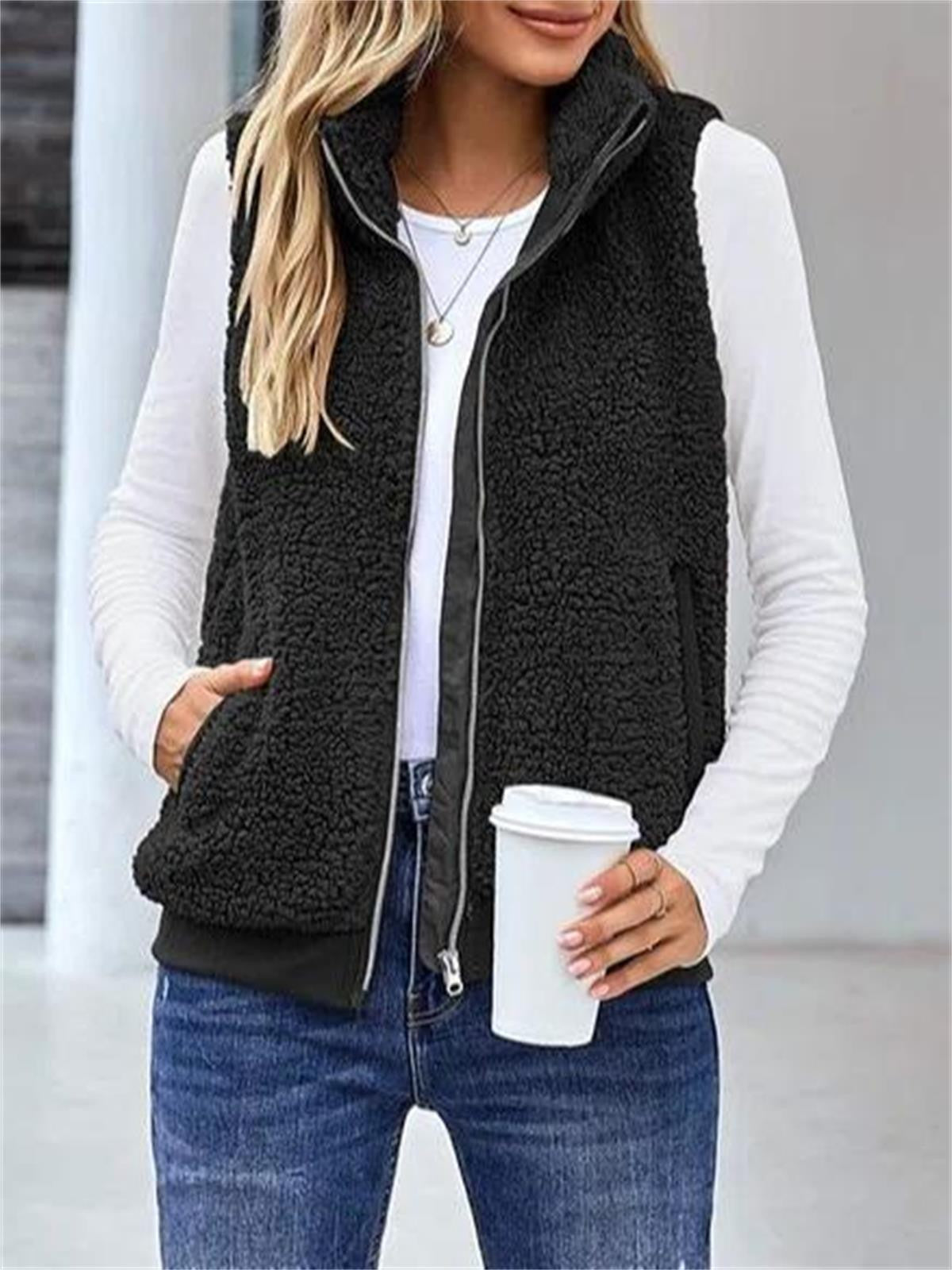 Women's Fleece Zip Up Vest - VibreMode
