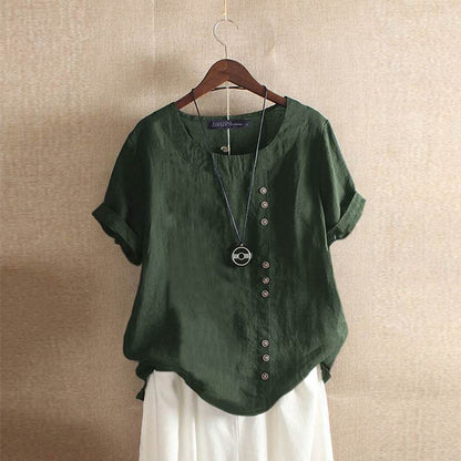Women's Casual Button Down Blouse - VibreMode