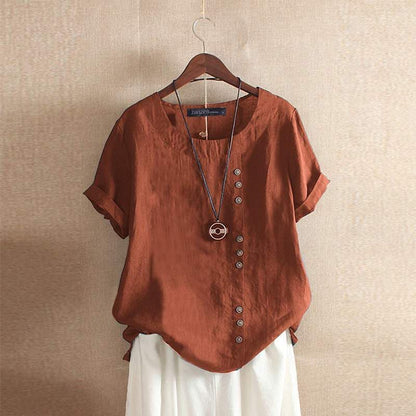 Image of Katrina | Women's Button-Down Casual Blouse