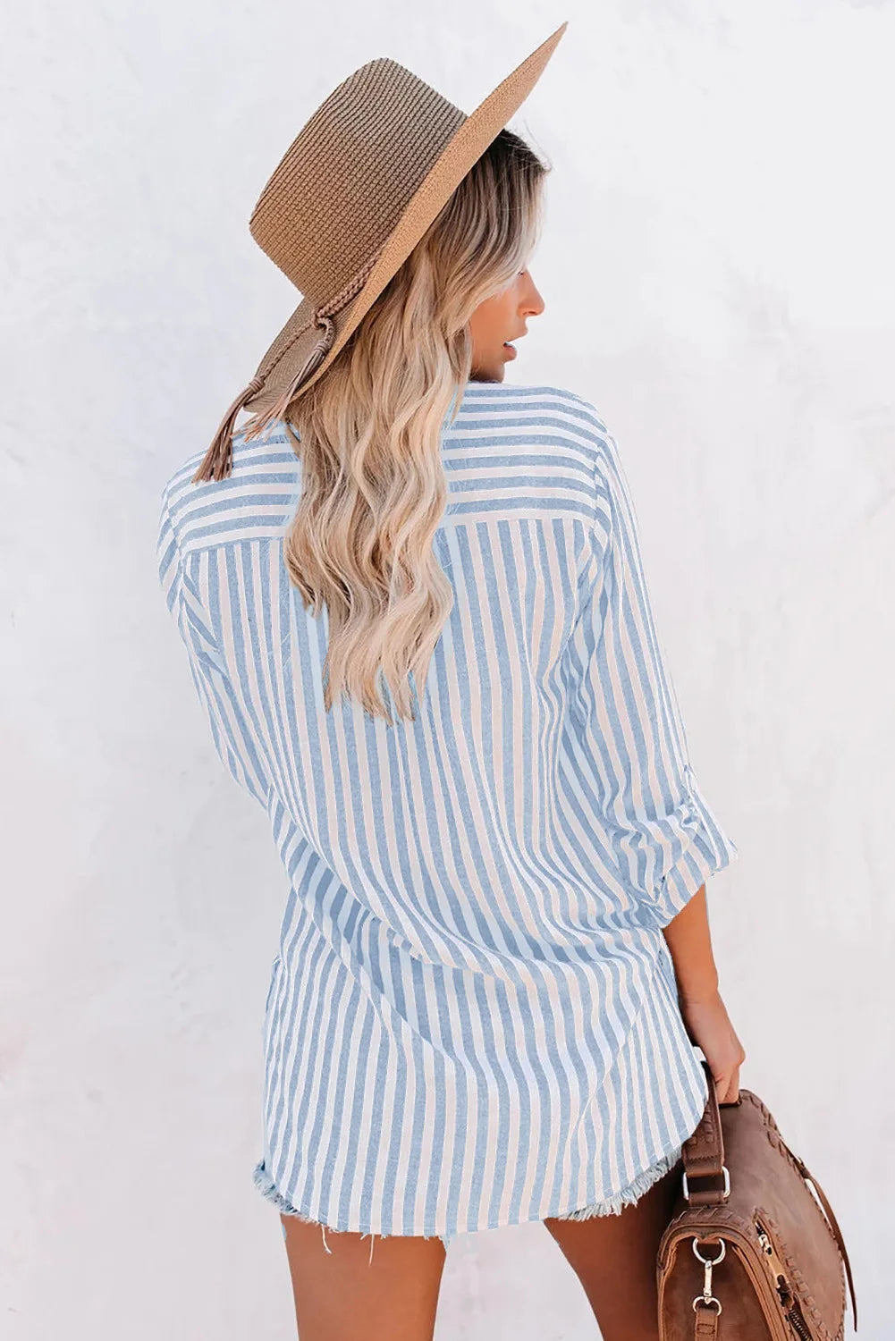 Image of Katrina | Women's Striped Button-Up Shirt