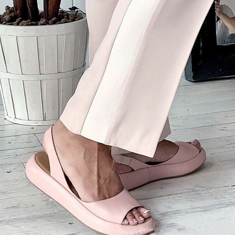 Comfortable Open Toe Flat Sandals for Women