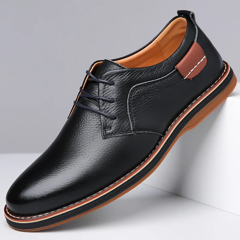 Kendall Men's Oxford Dress Shoes Lace-Up Leather - VibreMode